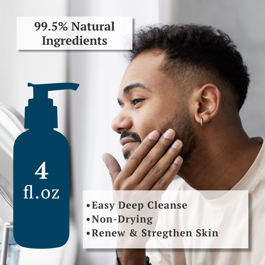 Men's Facial Cleanser - Scentuals Natural & Organic Skin Care